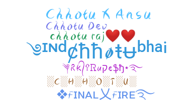ニックネーム - Chhotu