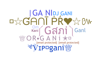 ニックネーム - Gani