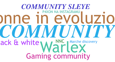 ニックネーム - community