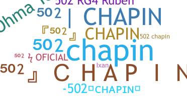 ニックネーム - 502chapin