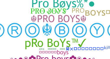 ニックネーム - ProBoys