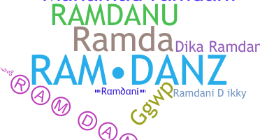 ニックネーム - Ramdani