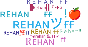ニックネーム - Rehanff