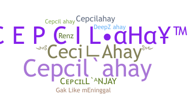 ニックネーム - CepcilAhay