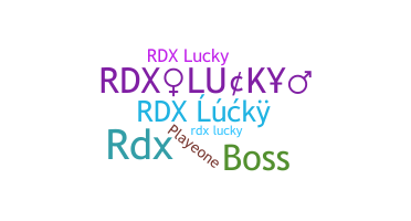 ニックネーム - RDXlucky