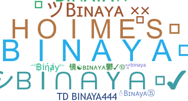 ニックネーム - Binaya
