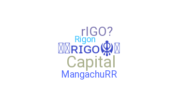 ニックネーム - rigo