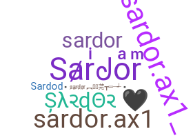 ニックネーム - Sardor