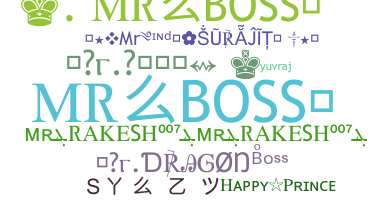 ニックネーム - mr.boss
