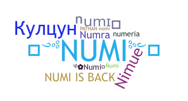 ニックネーム - Numi