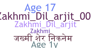 ニックネーム - Zakhmi