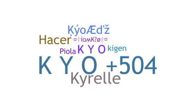 ニックネーム - kyo