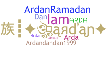 ニックネーム - Ardan