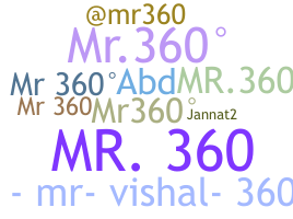 ニックネーム - Mr360