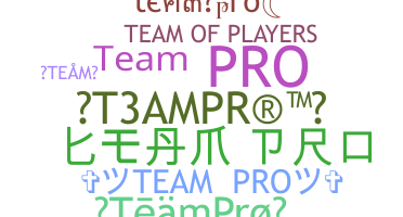 ニックネーム - teampro