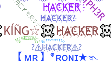 ニックネーム - Hackers