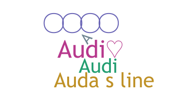 ニックネーム - audi