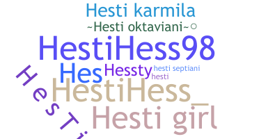 ニックネーム - Hesti