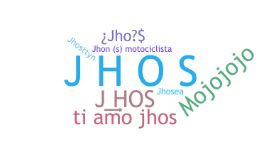 ニックネーム - Jhos