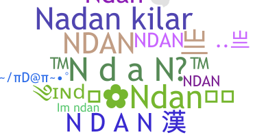 ニックネーム - Ndan