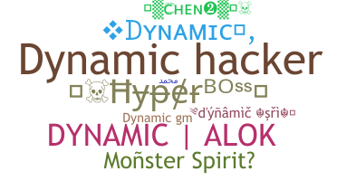 ニックネーム - Dynamic