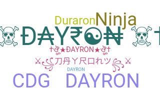 ニックネーム - dayron