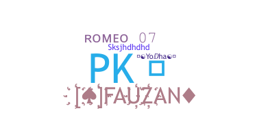 ニックネーム - Romeo07