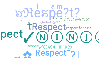 ニックネーム - Respect