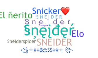 ニックネーム - Sneider
