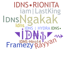 ニックネーム - IDNS