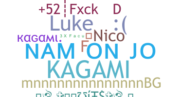 ニックネーム - Kagami