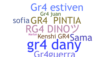 ニックネーム - GR4
