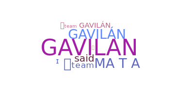 ニックネーム - Gavilan