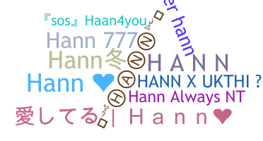 ニックネーム - Hann