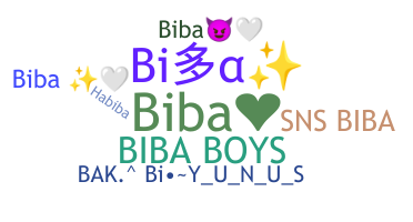ニックネーム - Biba