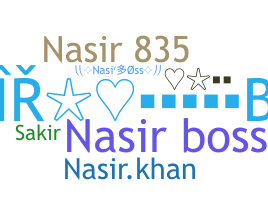 ニックネーム - Nasirboss
