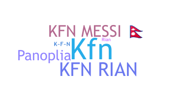 ニックネーム - KFN