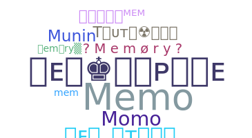 ニックネーム - Memory
