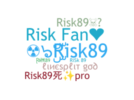 ニックネーム - risk89