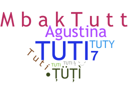 ニックネーム - Tuti
