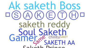ニックネーム - Saketh
