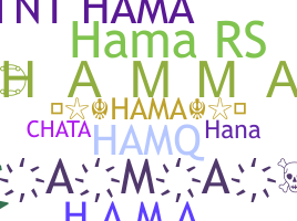 ニックネーム - Hama