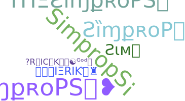 ニックネーム - SIMproPs