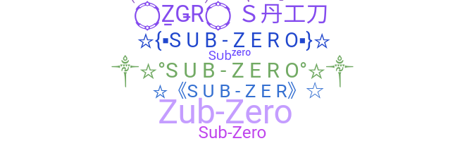 ニックネーム - Subzero